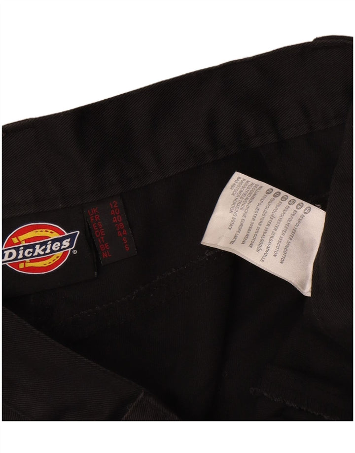 Dickies Womens Straight Cargo Trousers UK 12 Medium W36 L31 Black Polyester