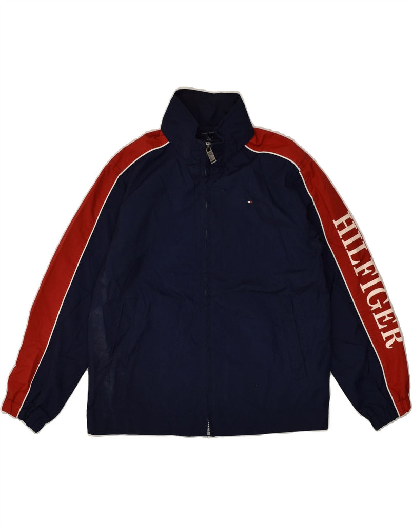 TOMMY HILFIGER Boys Tracksuit Top Jacket 6-7 Years Small  Navy Blue | Vintage Tommy Hilfiger | Thrift | Second-Hand Tommy Hilfiger | Used Clothing | Messina Hembry 