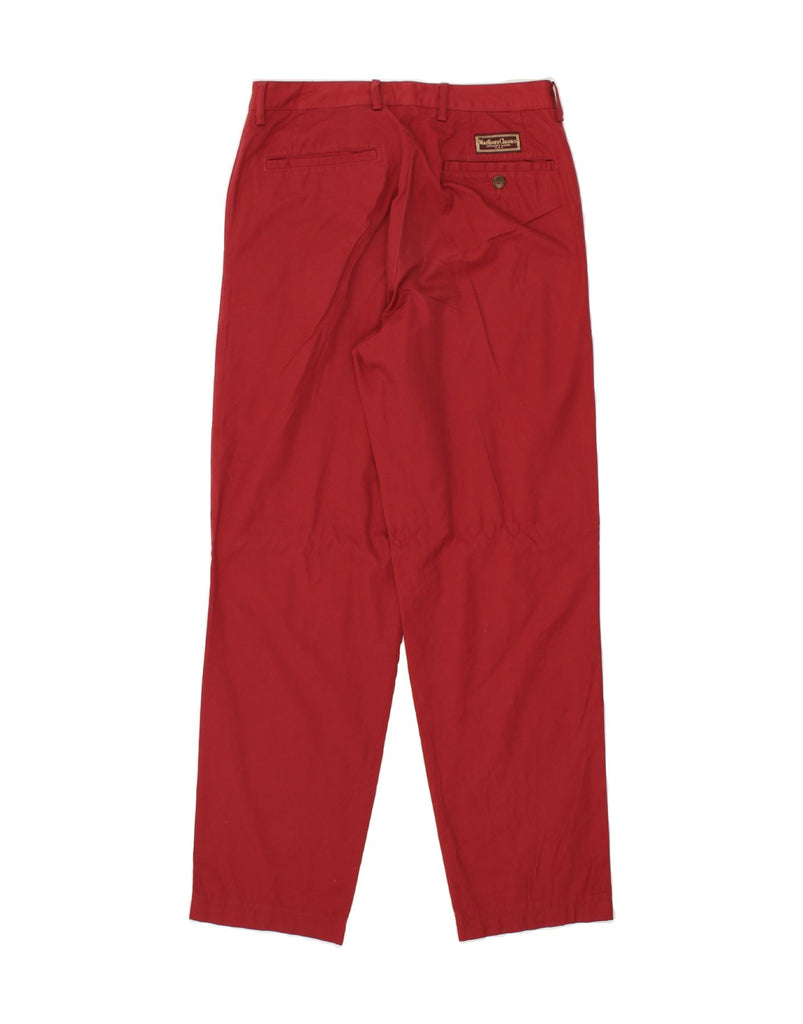 MARLBORO CLASSICS Mens Straight Casual Trousers EU 46 Small W30 L30  Red | Vintage Marlboro Classics | Thrift | Second-Hand Marlboro Classics | Used Clothing | Messina Hembry 