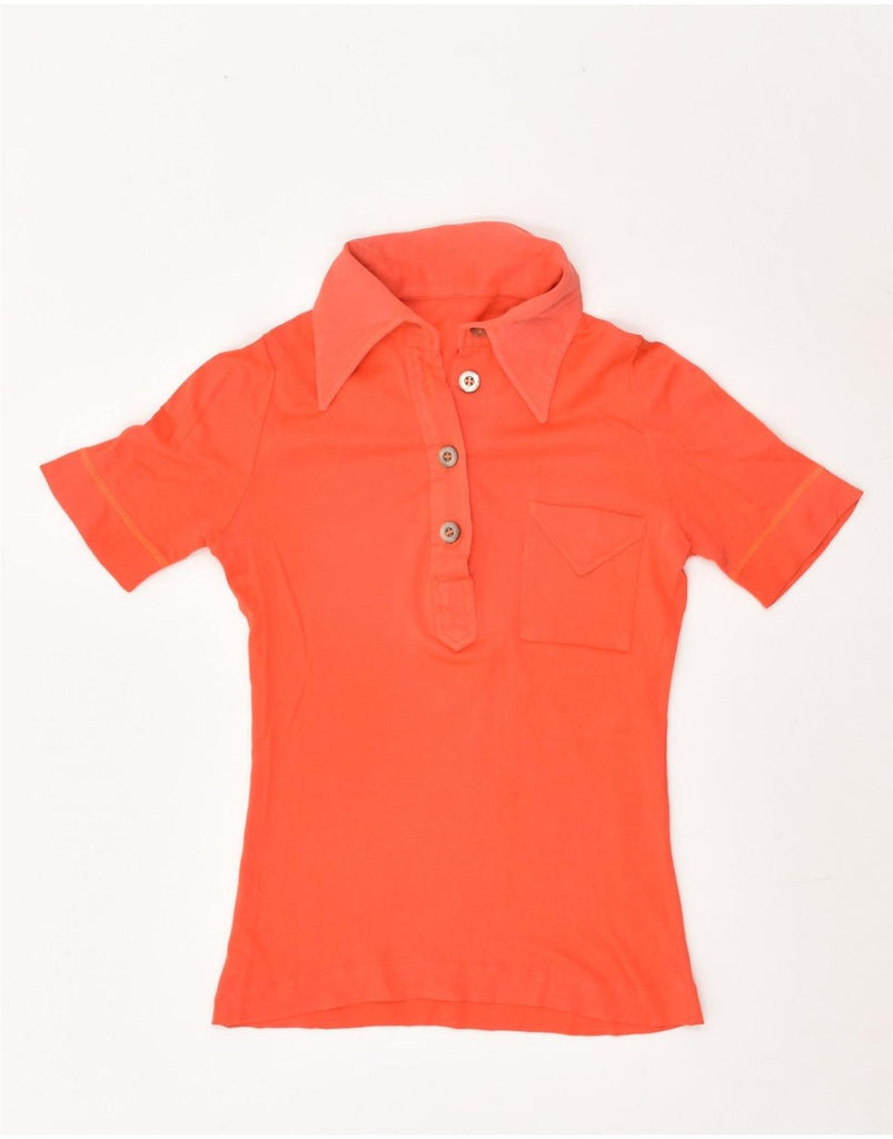 VINTAGE Girls Polo Shirt 5-6 Years Orange | Vintage Vintage | Thrift | Second-Hand Vintage | Used Clothing | Messina Hembry 