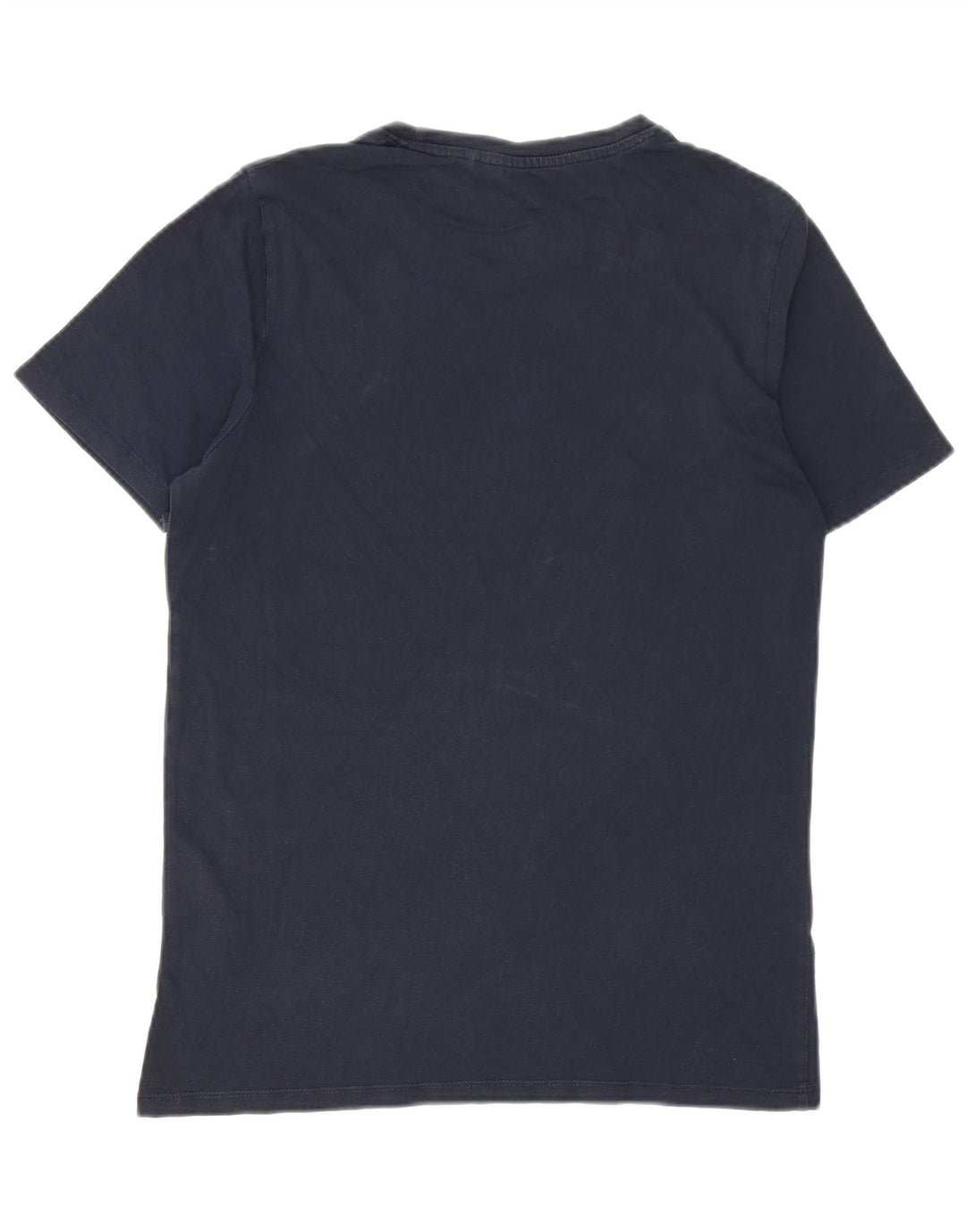 Jack & Jones Mens Graphic T-Shirt Top Small Navy Blue Cotton