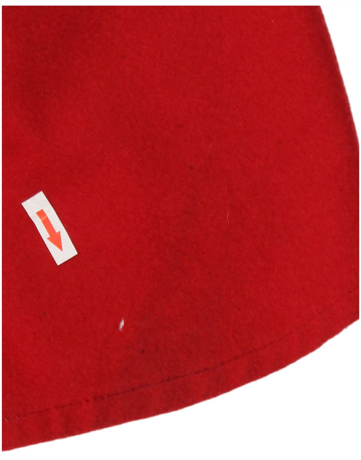 Jimmy Hourihan Womens Hooded Poncho Coat One Size Red Wool