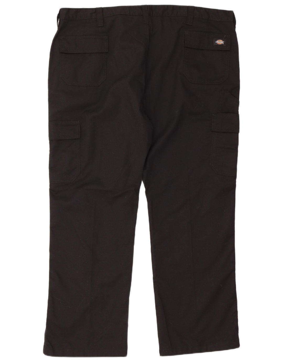 Dickies Mens Straight Cargo Trousers W46 L30 Black Polyester