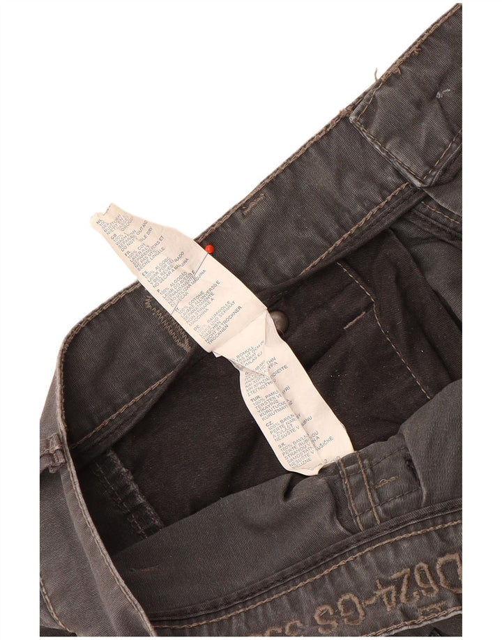 G-Star Mens Straight Cargo Trousers W32 L32 Grey Cotton