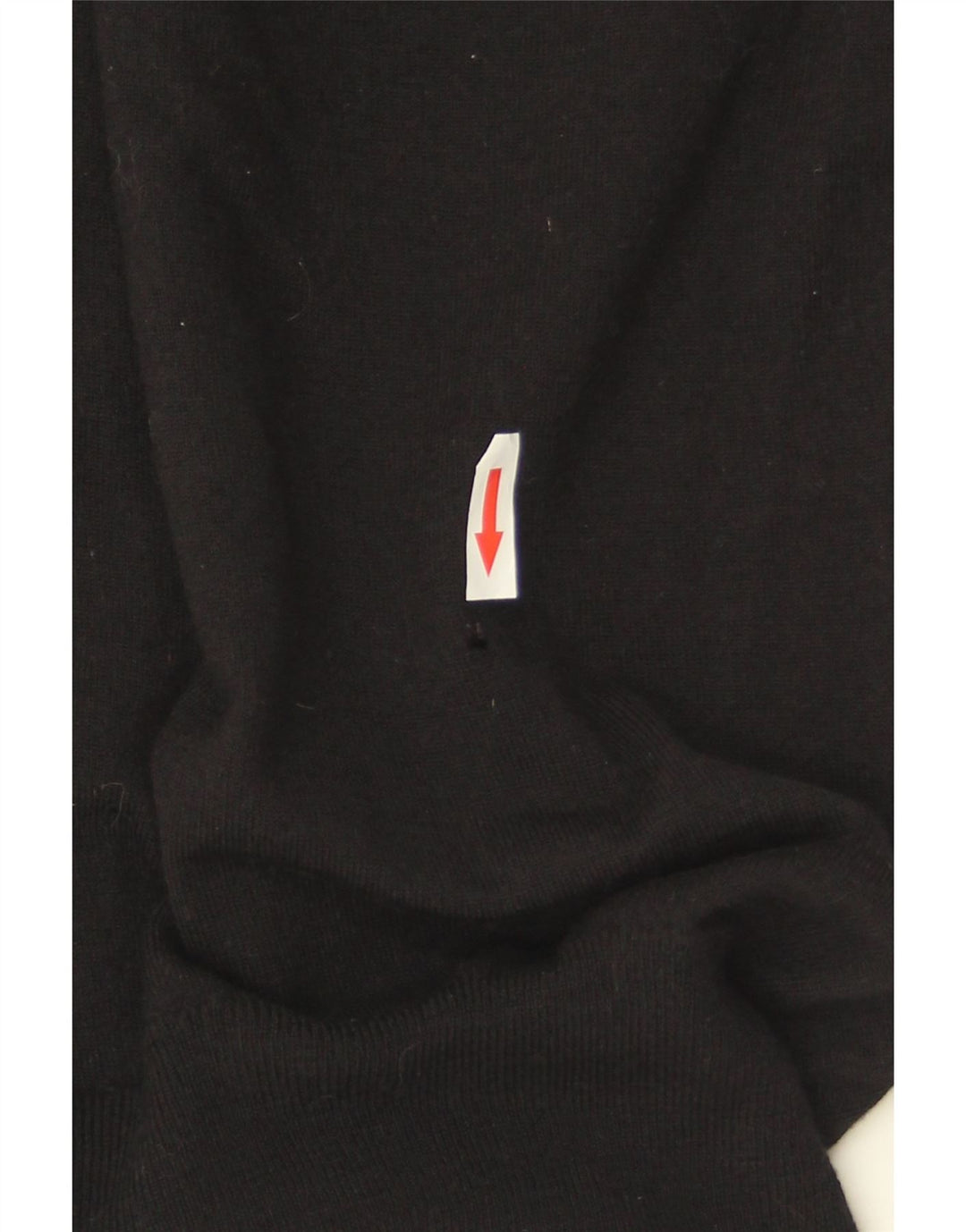 Fred Perry Womens V-Neck Jumper Sweater UK 8 Small Black Merino Wool