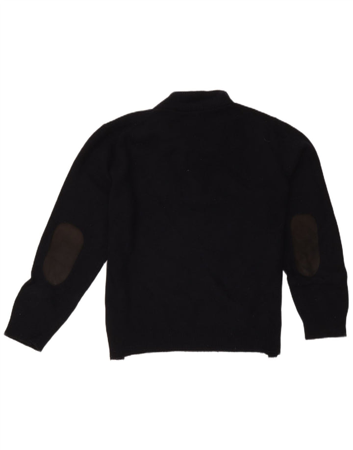 Barbour Mens Zip Neck Jumper Sweater XL Navy Blue