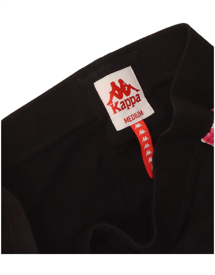 Kappa Womens Graphic Leggings UK 14 Medium  Black