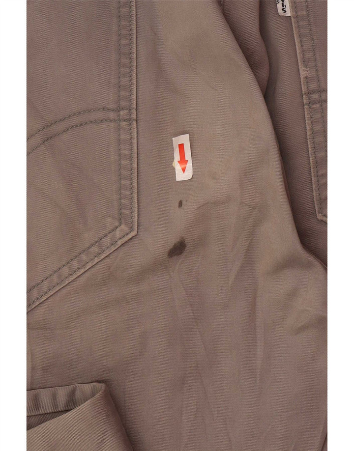 Levi's Mens Regular Chino Trousers W36 L32 Grey Cotton