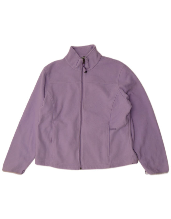 L.L.Bean Womens Liner Fleece Jacket UK 16 Large Purple