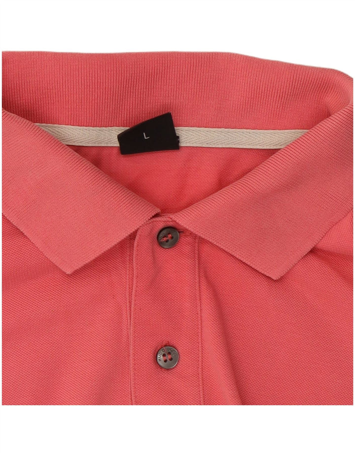 Hugo Boss Mens Regular Fit Polo Shirt Large Red Cotton