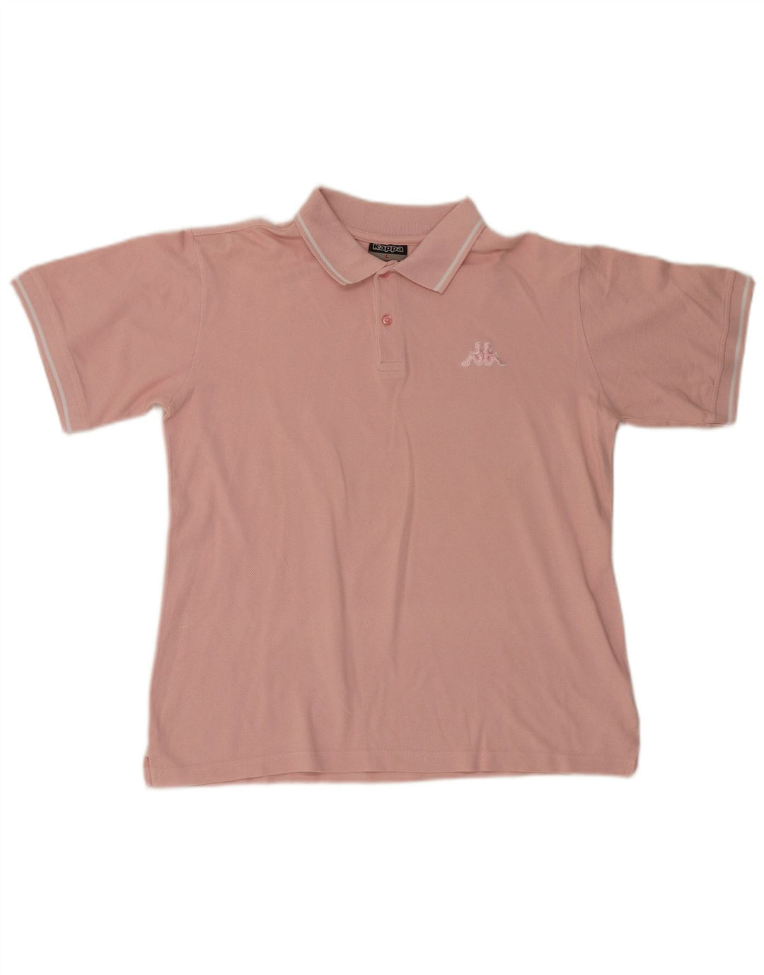 Kappa Mens Polo Shirt Large Pink Cotton