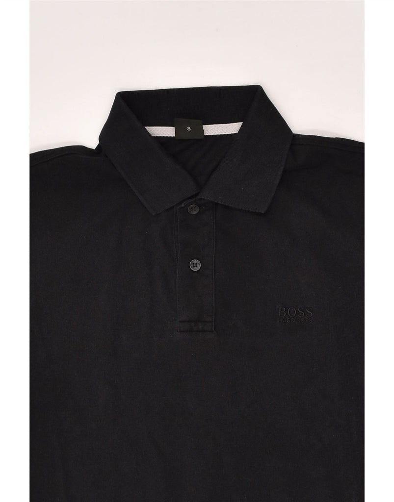 HUGO BOSS Mens Polo Shirt Small Black Cotton | Vintage Hugo Boss | Thrift | Second-Hand Hugo Boss | Used Clothing | Messina Hembry 