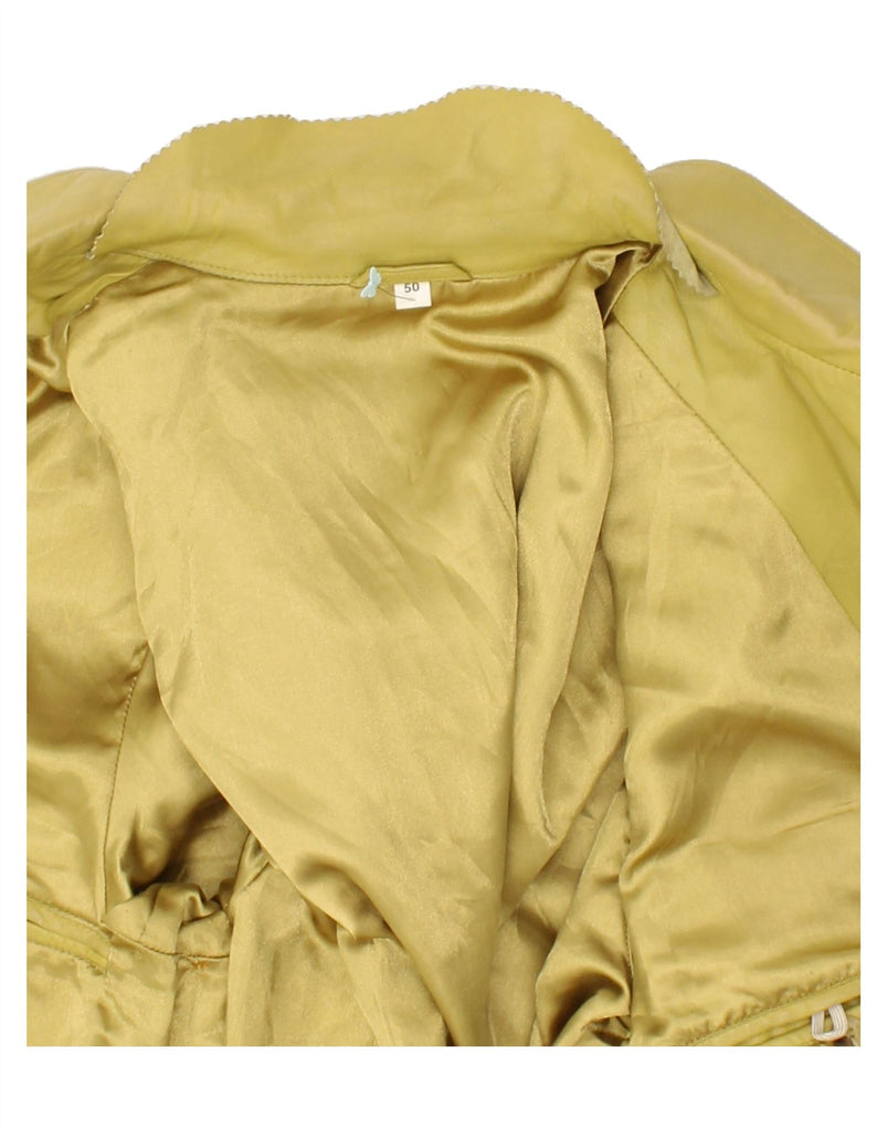 VINTAGE Womens Leather Jacket IT 50 XL Green Leather | Vintage Vintage | Thrift | Second-Hand Vintage | Used Clothing | Messina Hembry 