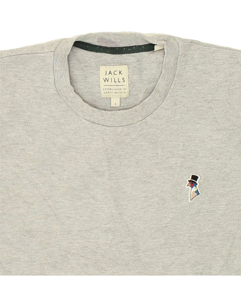 JACK WILLS Mens Sweatshirt Jumper Small Grey Cotton | Vintage Jack Wills | Thrift | Second-Hand Jack Wills | Used Clothing | Messina Hembry 