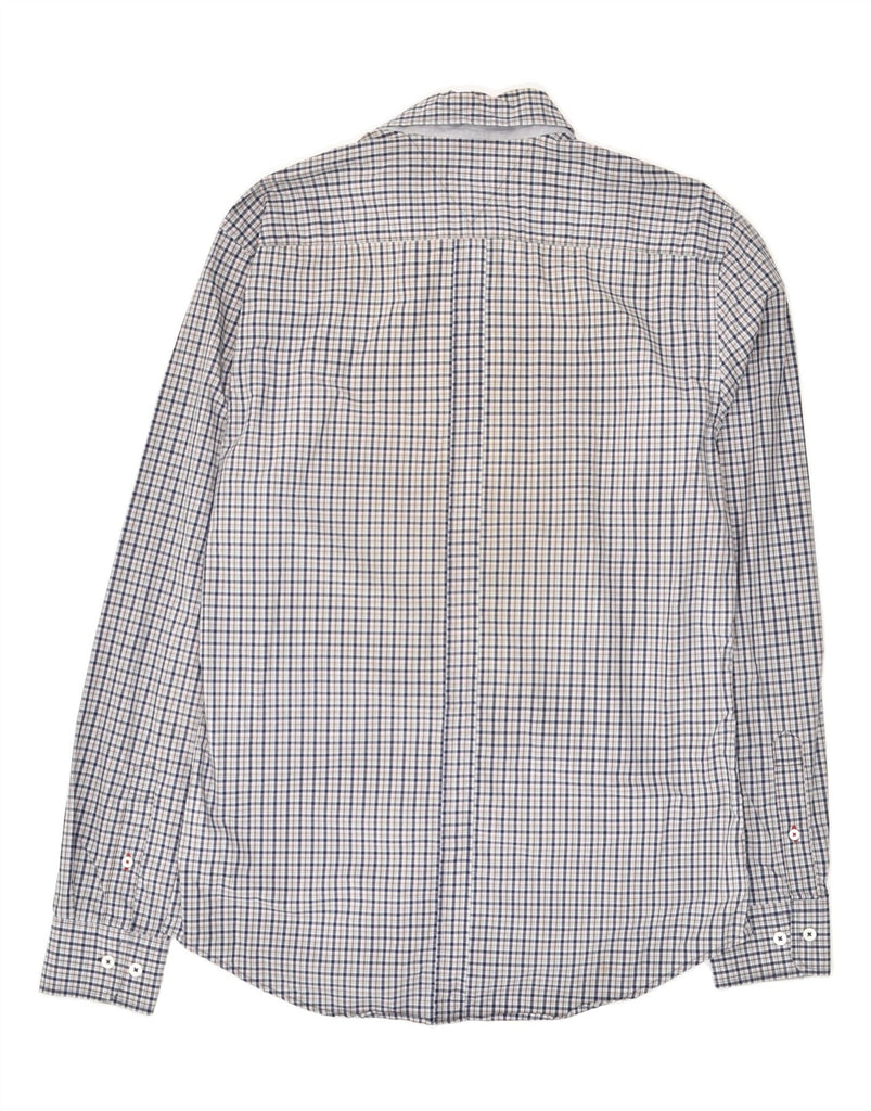 TOMMY HILFIGER Mens Slim Fit Shirt Large Grey Check Cotton | Vintage Tommy Hilfiger | Thrift | Second-Hand Tommy Hilfiger | Used Clothing | Messina Hembry 