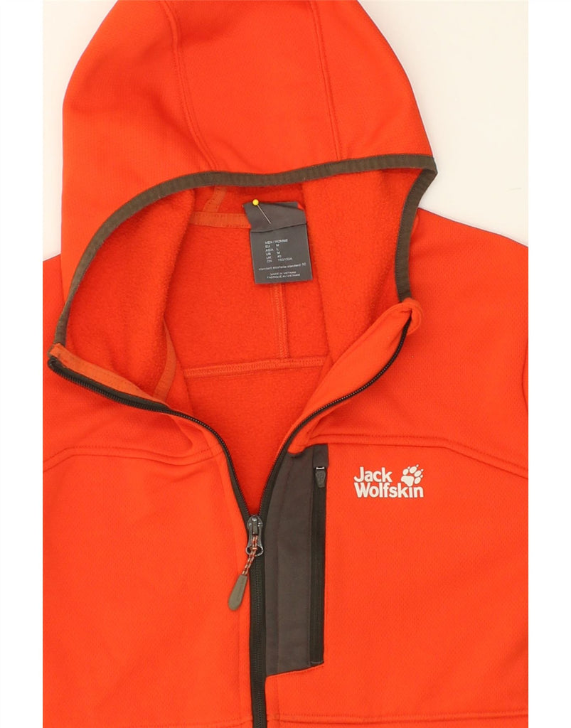 JACK WOLFSKIN Mens Hooded Tracksuit Top Jacket UK 40 Medium Orange | Vintage Jack Wolfskin | Thrift | Second-Hand Jack Wolfskin | Used Clothing | Messina Hembry 