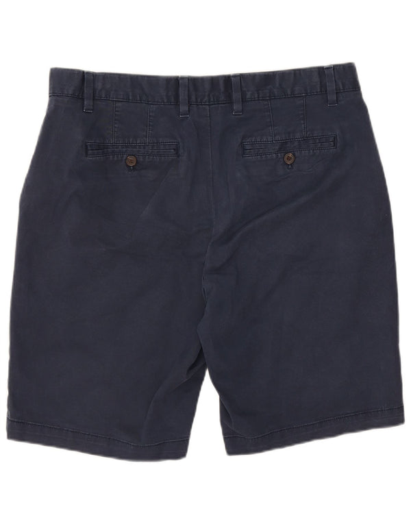 John Lewis Mens Regular Chino Shorts W36 Large Navy Blue Cotton