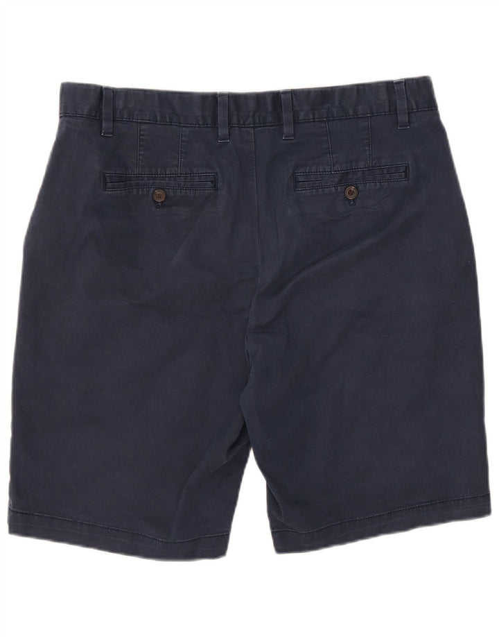 John Lewis Mens Regular Chino Shorts W36 Large Navy Blue Cotton