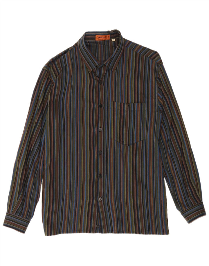 Missoni Mens Shirt IT 50 Medium Multicoloured Striped