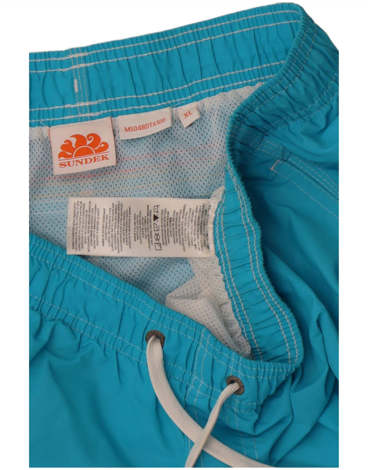 Sundek Mens Swimming Shorts XL  Blue Nylon