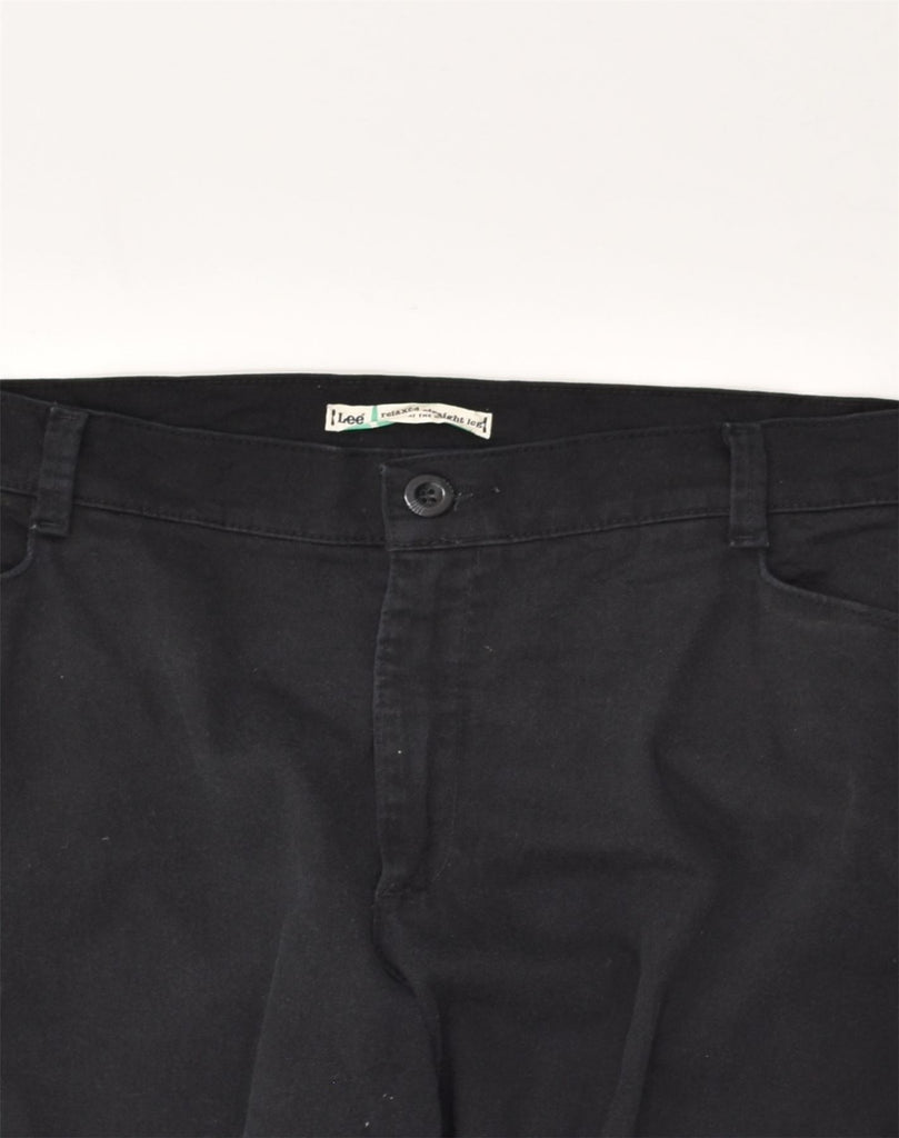 LEE Mens Relaxed Fit Straight Casual Trousers W38 L32 Black | Vintage Lee | Thrift | Second-Hand Lee | Used Clothing | Messina Hembry 