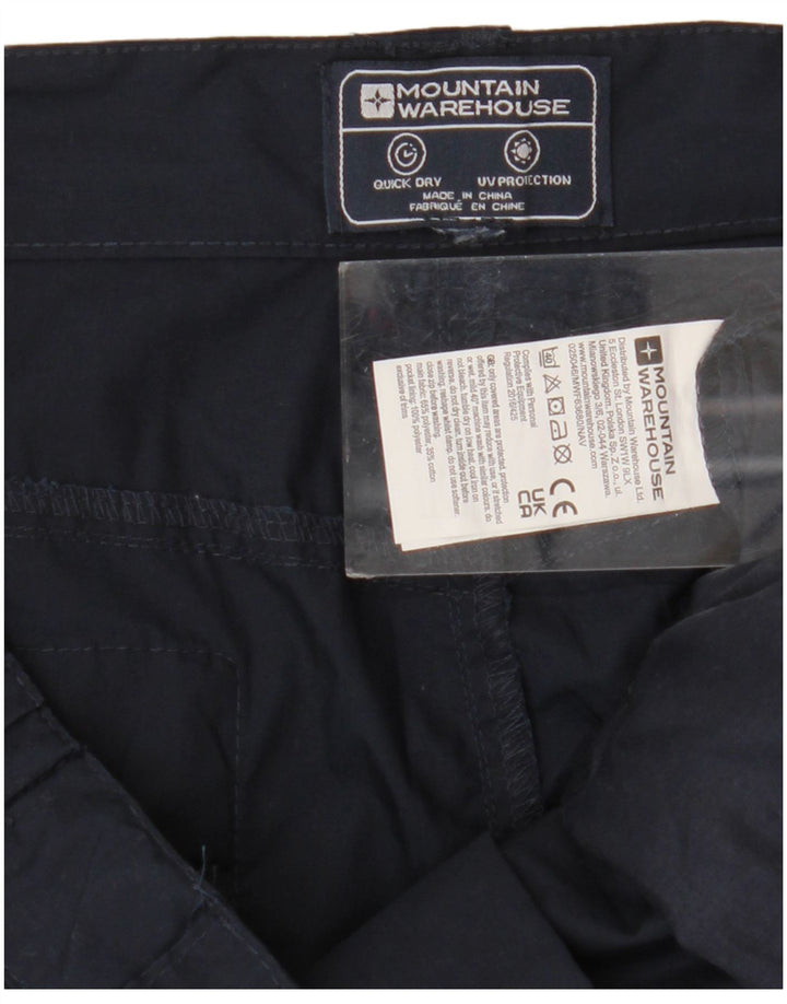 Mountain Warehouse Mens Cargo Shorts W36 Large Navy Blue Polyester