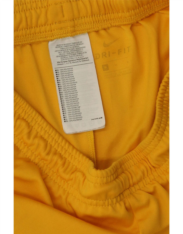 Nike Mens Dri Fit Sport Shorts Medium   Yellow Polyester