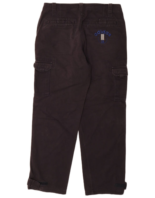 Adidas Mens Straight Cargo Trousers Medium W32 L32 Navy Blue Cotton