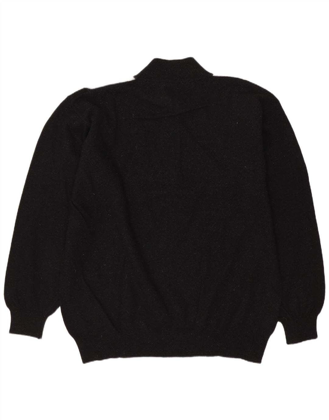 Conbipel Mens Niama Zip Neck Jumper Sweater XL Black Argyle/Diamond Wool