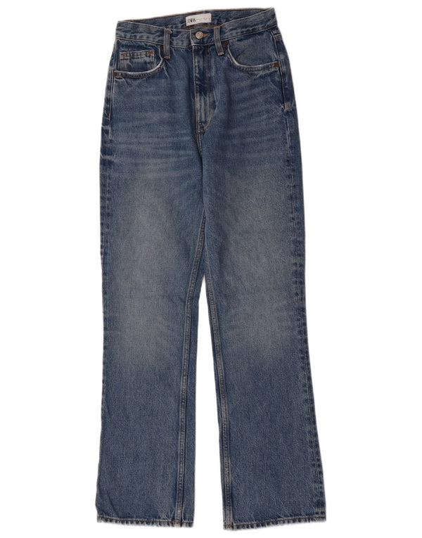 Zara Womens Bootcut Jeans EU 34 2XS W24 L30 Blue