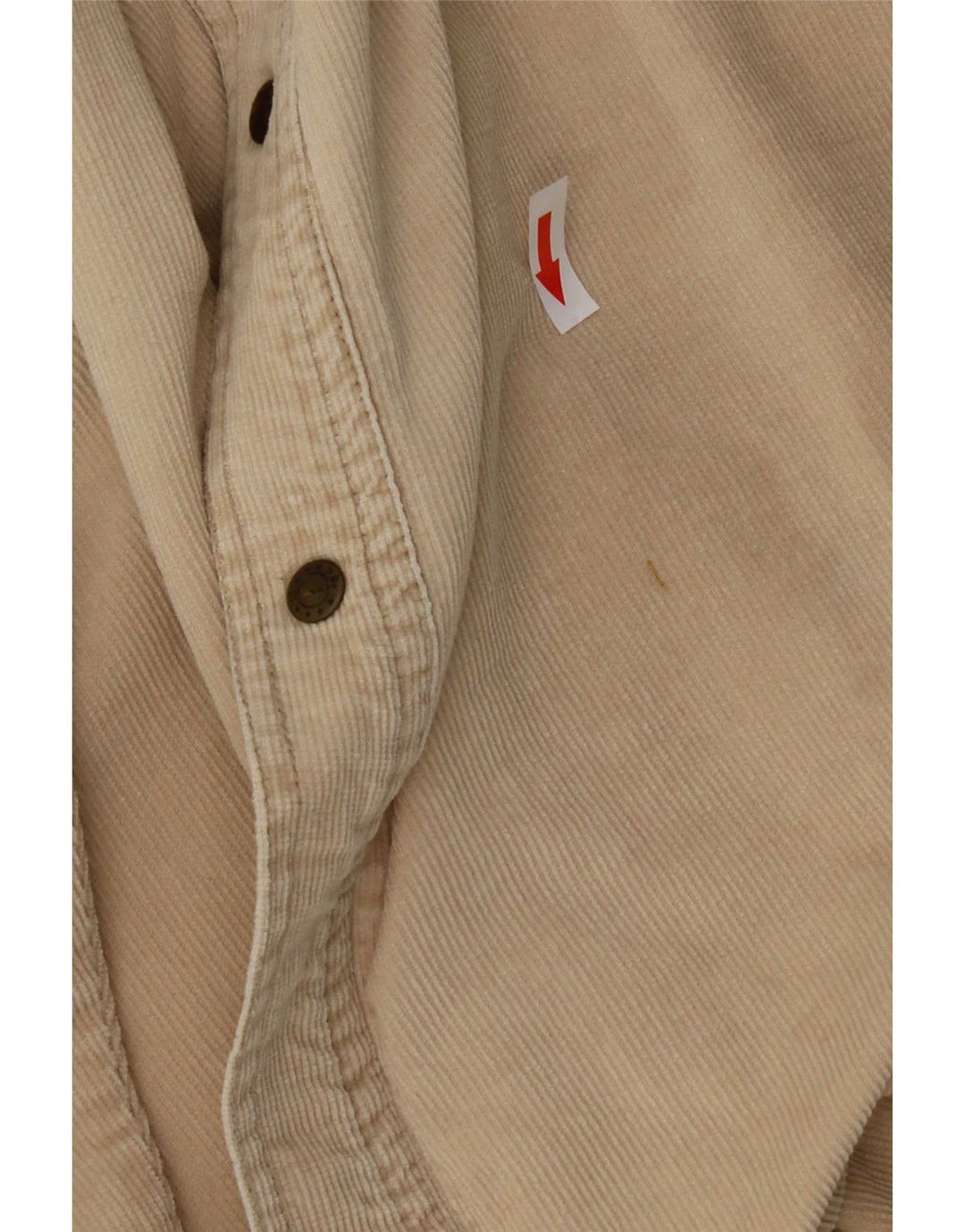 Wrangler Mens Corduroy Shirt 2XL Beige Cotton