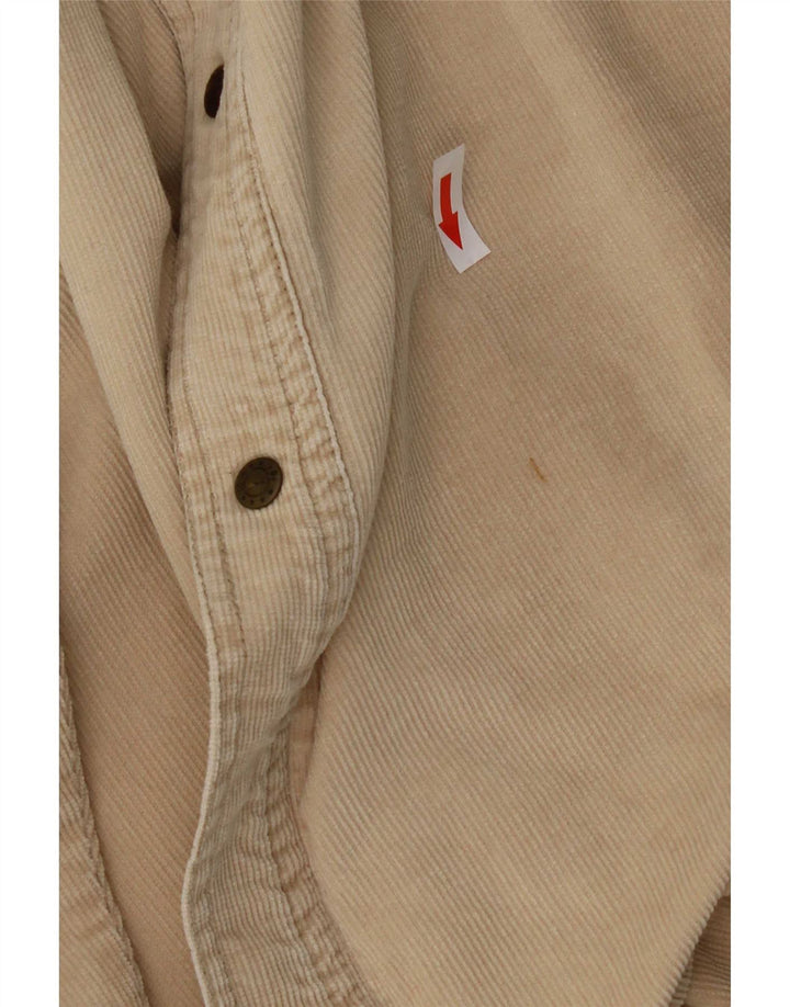 Wrangler Mens Corduroy Shirt 2XL Beige Cotton