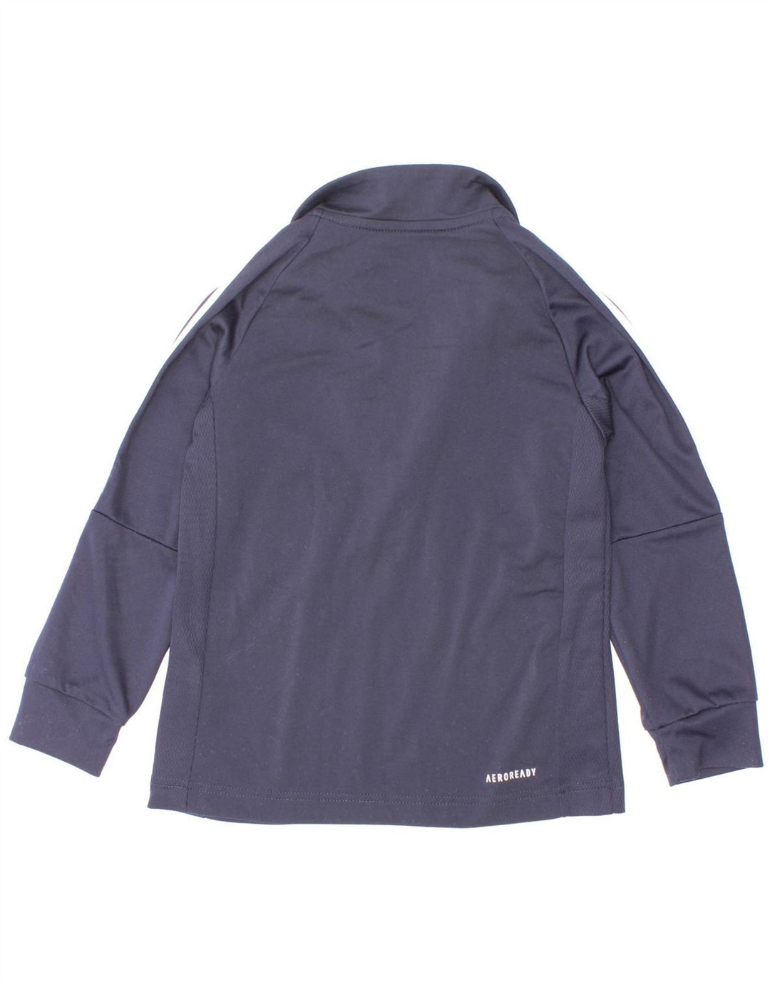 Adidas Boys Aeroready Zip Neck Pullover Tracksuit Top 5-6 Years Navy Blue