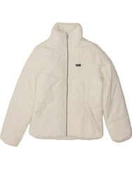 VANS Womens Padded Jacket UK 10 Small White Polyester