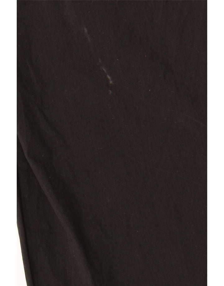 Zara Womens Straight Cargo Trousers Medium W28 L25 Black Cotton