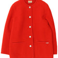 Kaufmann Womens 5 Button Blazer Jacket IT 44 Medium Red Virgin Wool