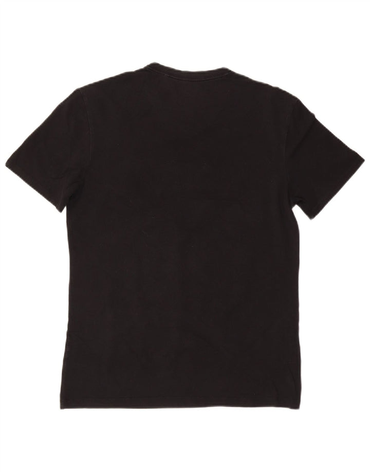 Guess Mens Graphic T-Shirt Top Medium Black