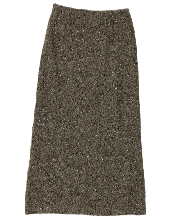 Betty Barclay Womens Maxi Skirt UK 12 Medium W28  Grey Flecked Virgin Wool
