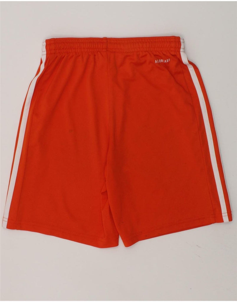 ADIDAS Boys Aeroready Sport Shorts 11-12 Years Orange Polyester | Vintage Adidas | Thrift | Second-Hand Adidas | Used Clothing | Messina Hembry 