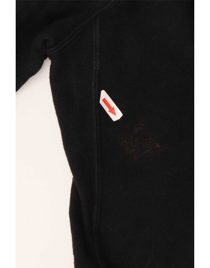 Fila Mens Hoodie Jumper Medium Black Cotton