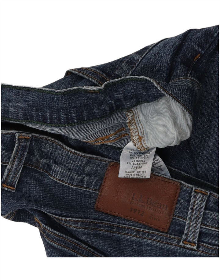 L.L.BEAN Mens Slim Jeans W38 L34 Blue Cotton