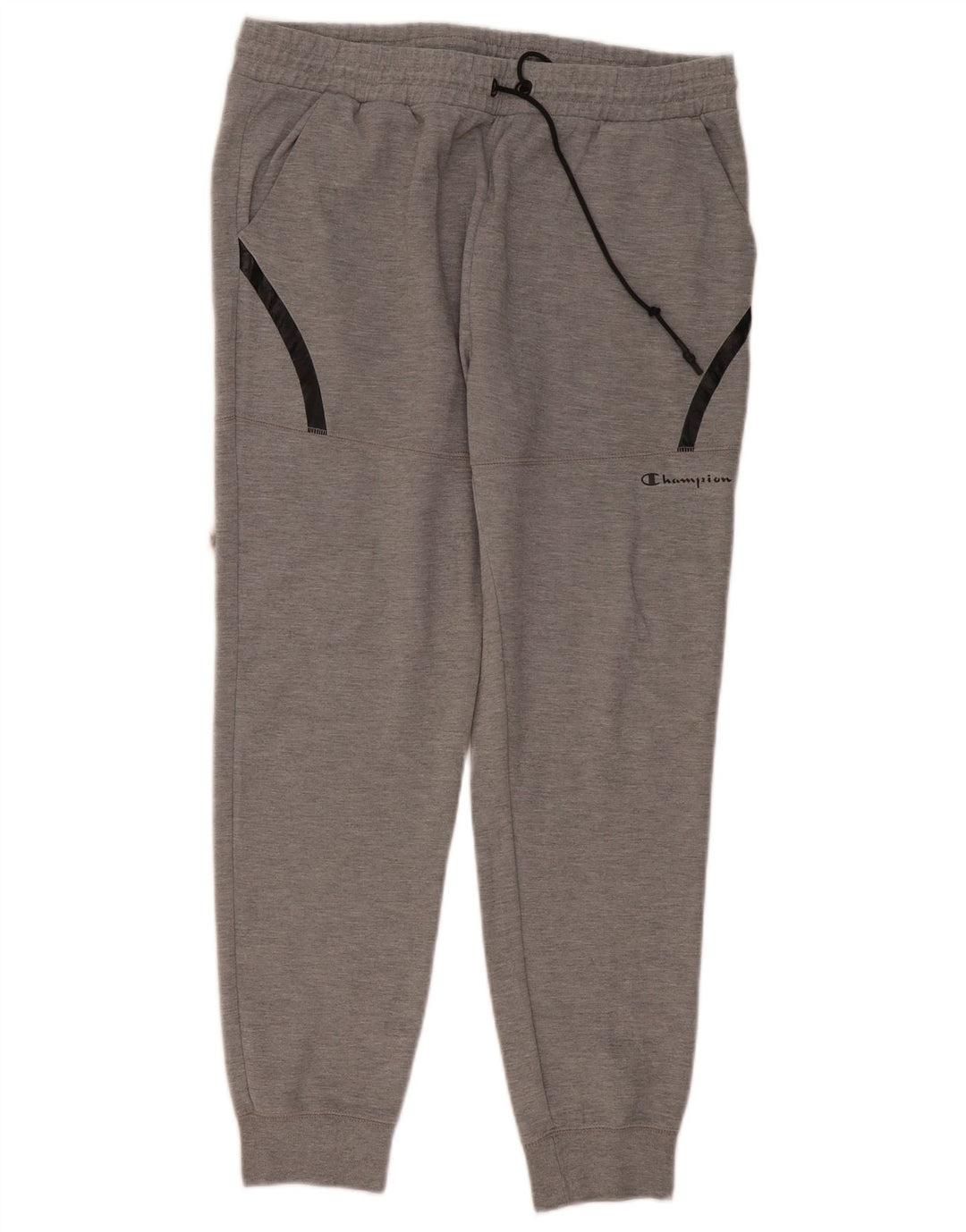 Champion Mens Tracksuit Trousers Joggers Large Grey Colourblock