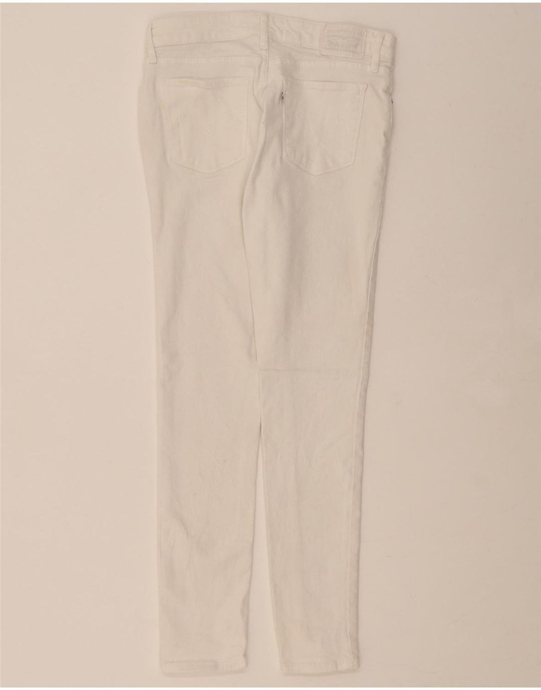 LEVI'S Womens 711 Skinny Jeans W26 L29 White Cotton Vintage Levi's and Second-Hand Levi's from Messina Hembry 