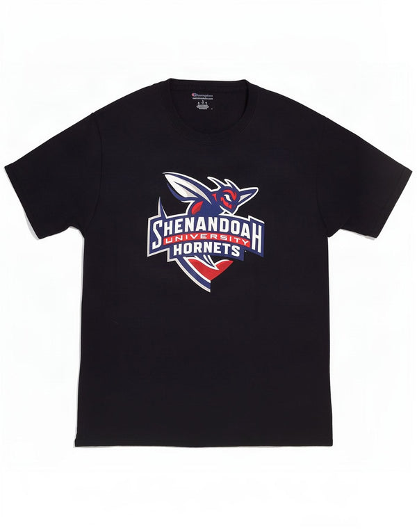 Champion Mens Graphic T-Shirt Top Large Navy Blue