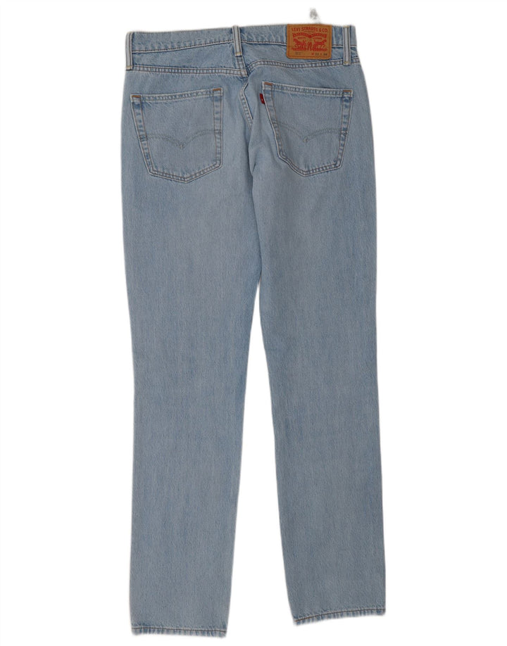 Levi's Mens 511 Slim Jeans W32 L34 Blue Cotton