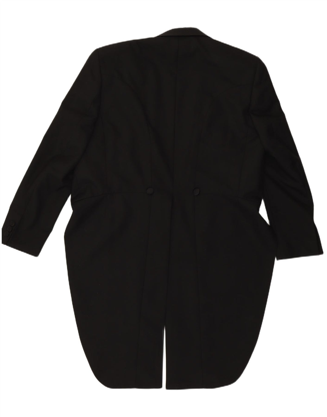 Vintage Mens Tailcoat Blazer Jacket EU 50 Large Black Polyester