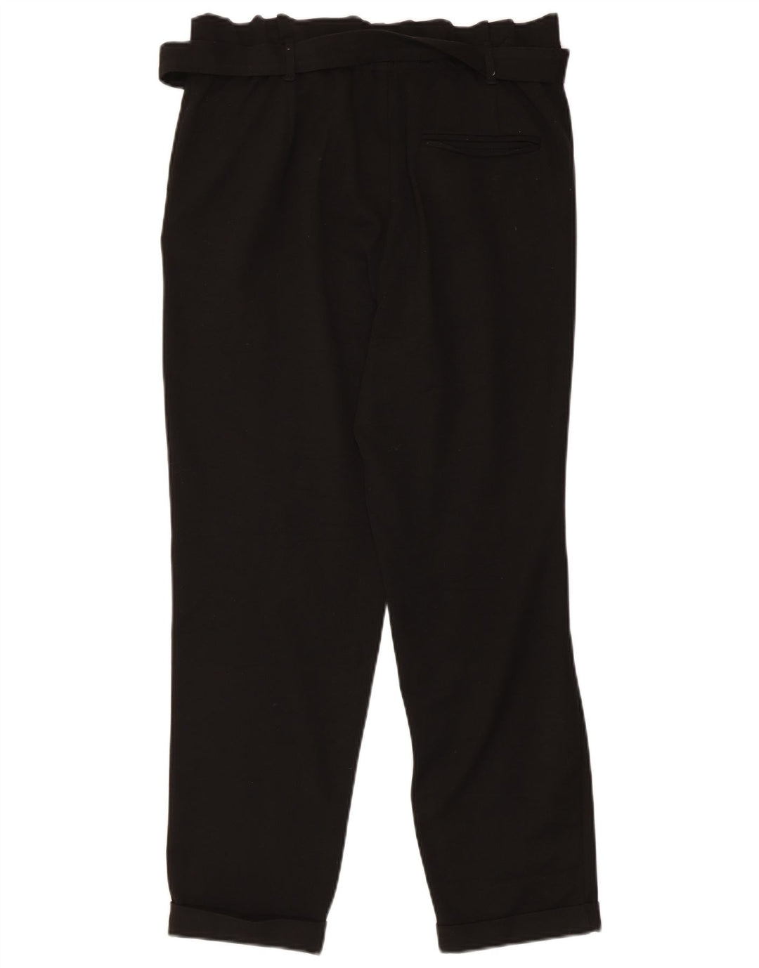 Zara Womens Tapered Cropped Trousers Medium W28 L25 Black