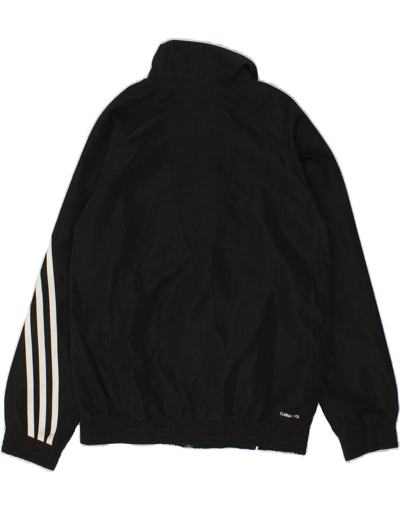 ADIDAS Boys Tracksuit Top Jacket 9-10 Years Black Polyester | Vintage Adidas | Thrift | Second-Hand Adidas | Used Clothing | Messina Hembry 