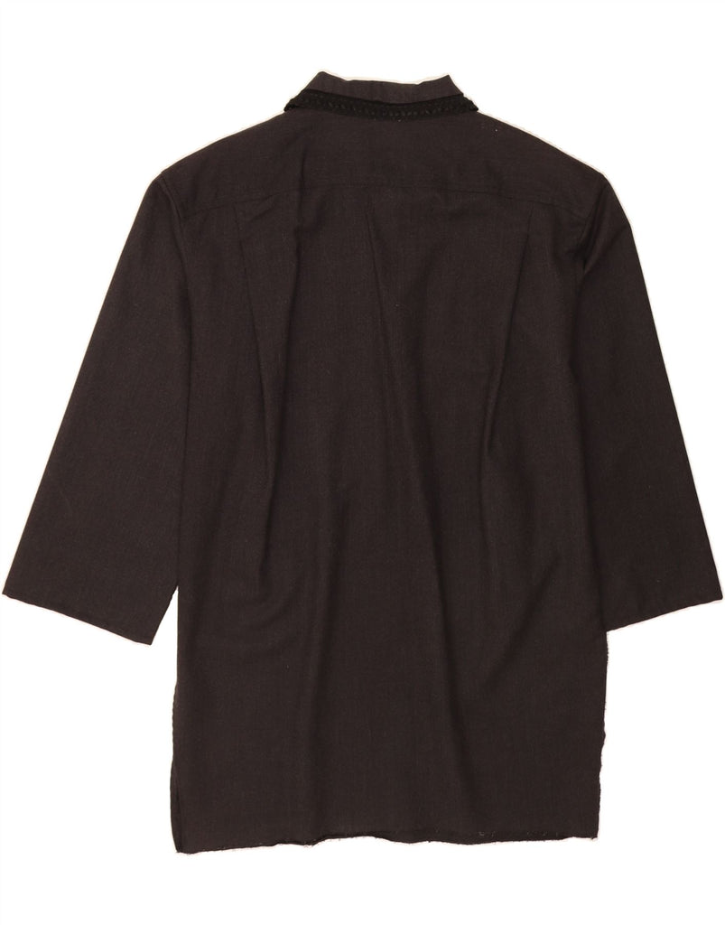 GIANFRANCO FERRE Womens Oversized Pullover Shirt Dress IT 47 Large Black Vintage Gianfranco Ferre and Second-Hand Gianfranco Ferre from Messina Hembry 