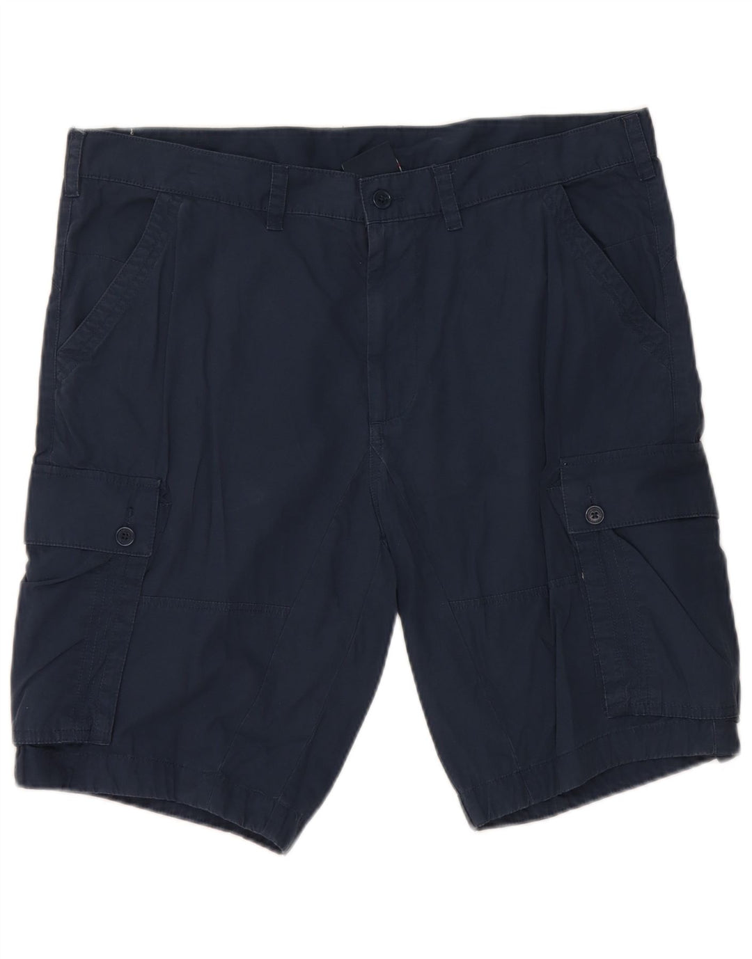 Champion Mens Cargo Shorts XL W38 Navy Blue Cotton